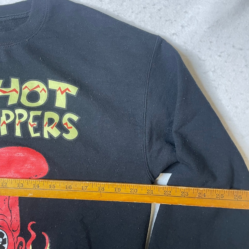 Red Hot Chili Peppers Sweatshirt Mens Size Medium Black Octopus Graphic Band - Picture 4 of 6